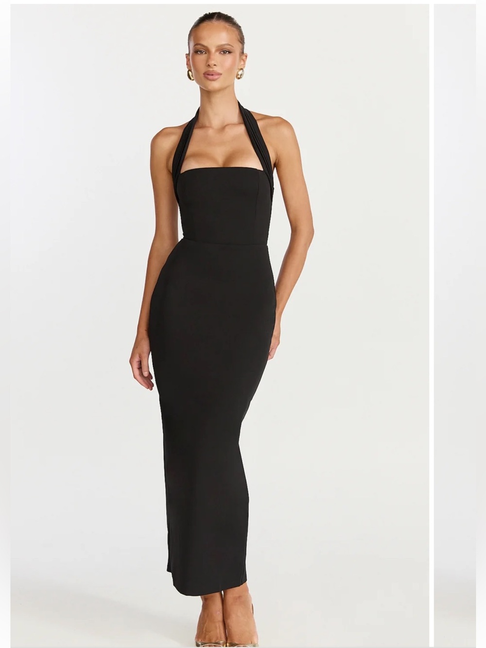Showpo Black Halter Maxi Dress